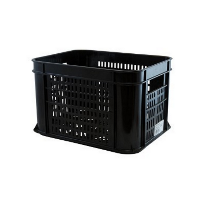 Zwarte fietskrat 30l