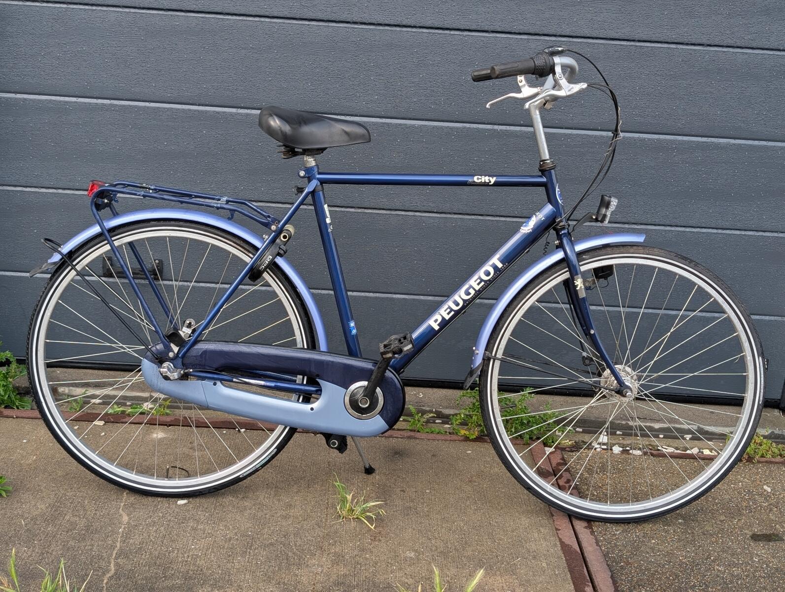Blauw Peugeot City Herenfiets
