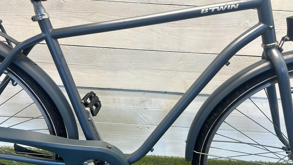 Btwin city bike, grey/metal