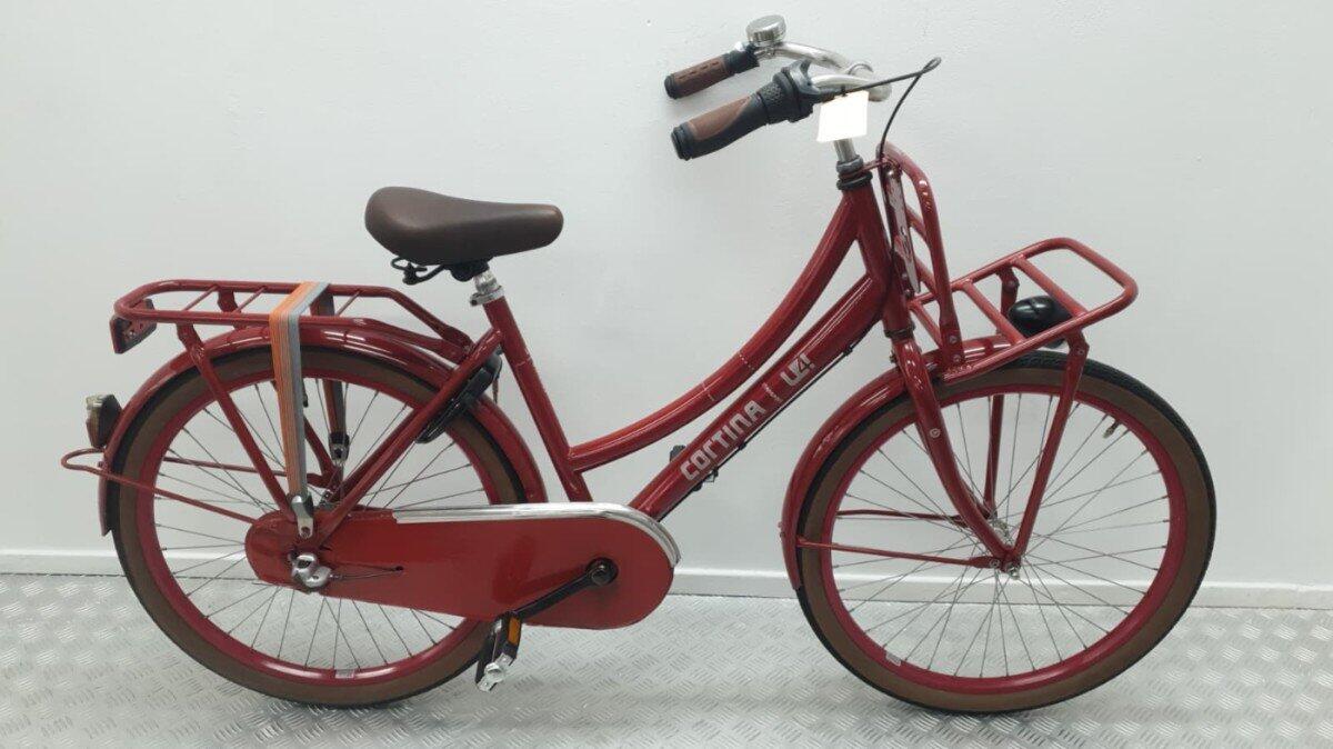 Cortina U4 | Gebruikt | 3 Maanden Garantie | 24 inch |, Shimano Nexus, red