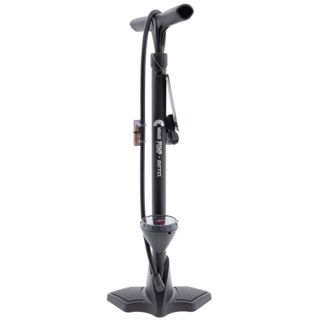 Mirage vloerpomp met manometer zwart