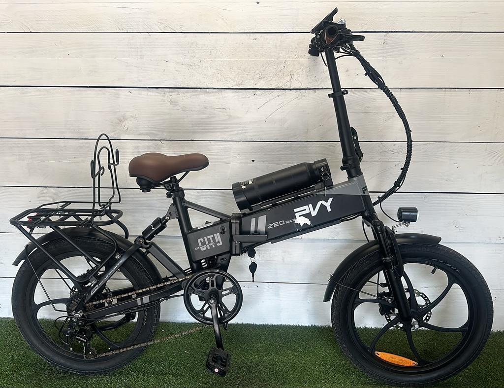 Electric city bike 381Wh, black