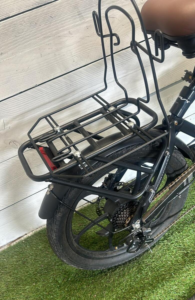 Electric city bike 381Wh, black (3)