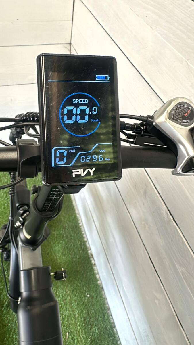 Electric city bike 381Wh, black (4)