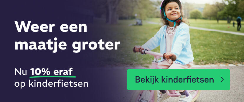 Kinderfietsen tot 10% korting