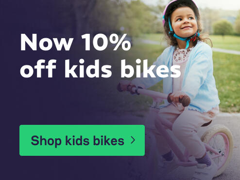 Banner mobile - Kids bikes up to 10% off
