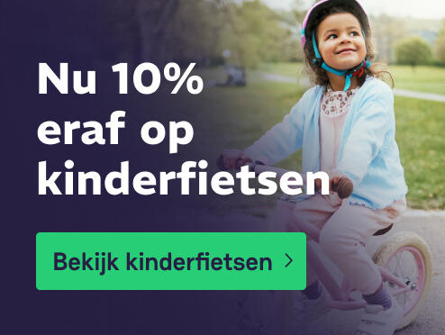 Kinderfietsen tot 10% korting