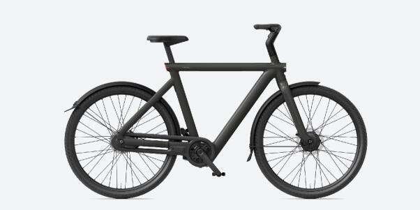 Electric city bike 504Wh, black