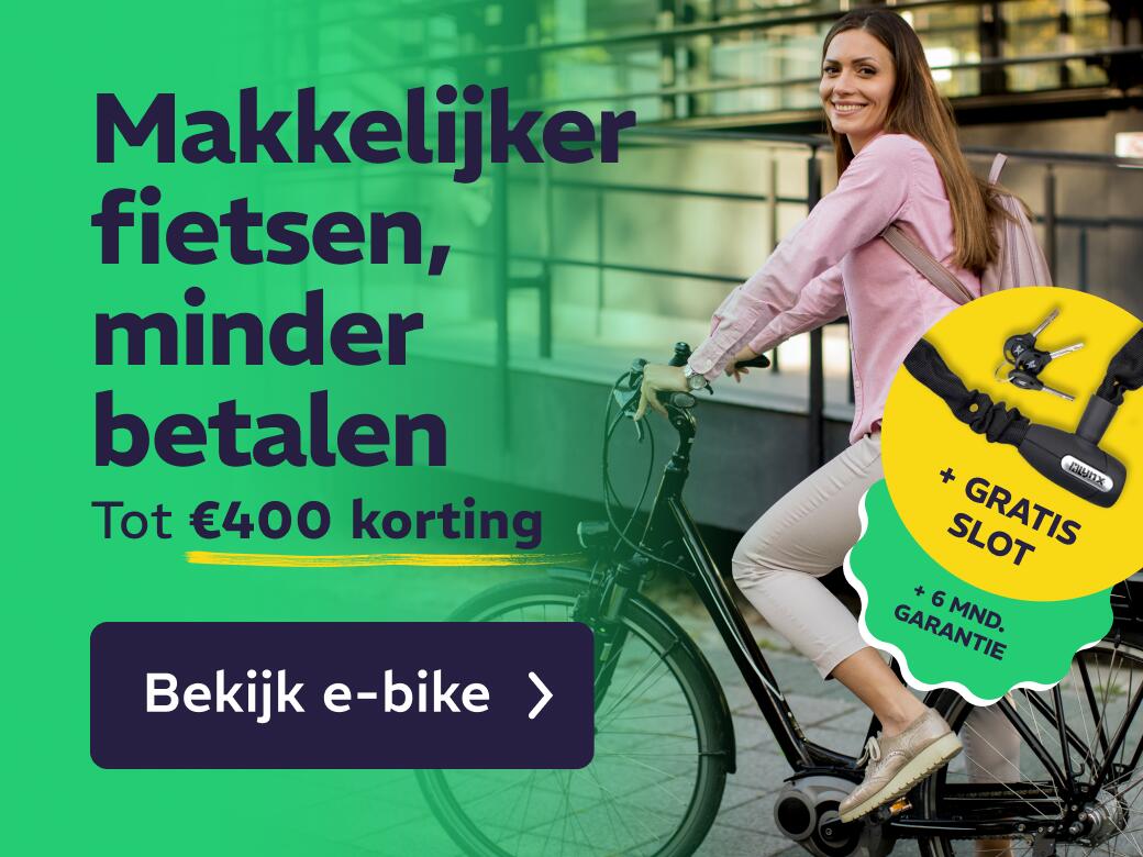 E-bikes 10% + slot