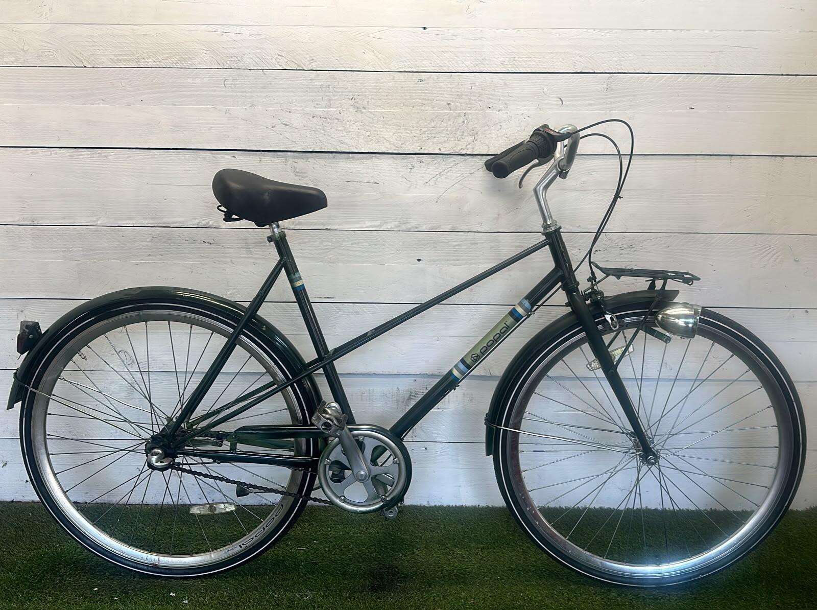 Popal transport city bike, green