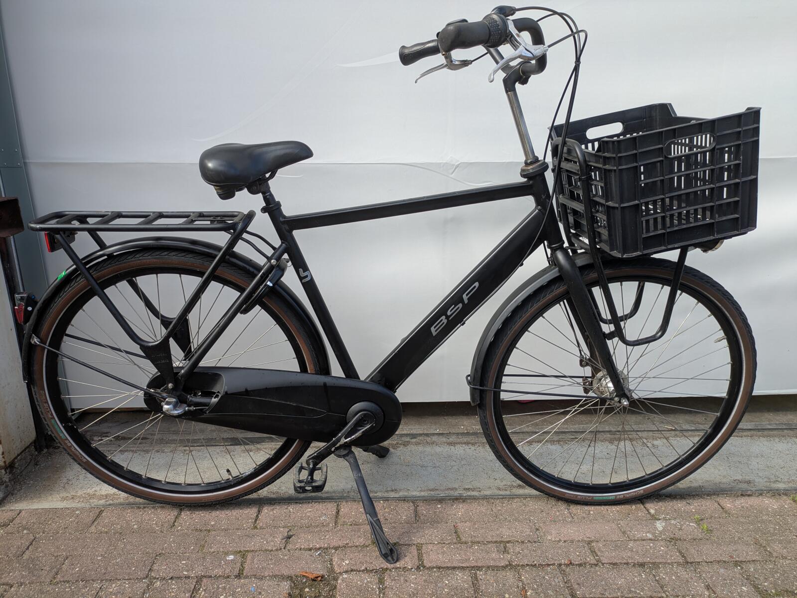 28 inch BSP Transport met 3 versnellingen en een voordrager.
