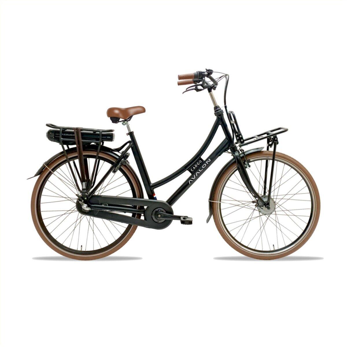 Avalon E-Cargo N7 D50cm. Zwart Mat, Disc. 2026 model 432Wh, black