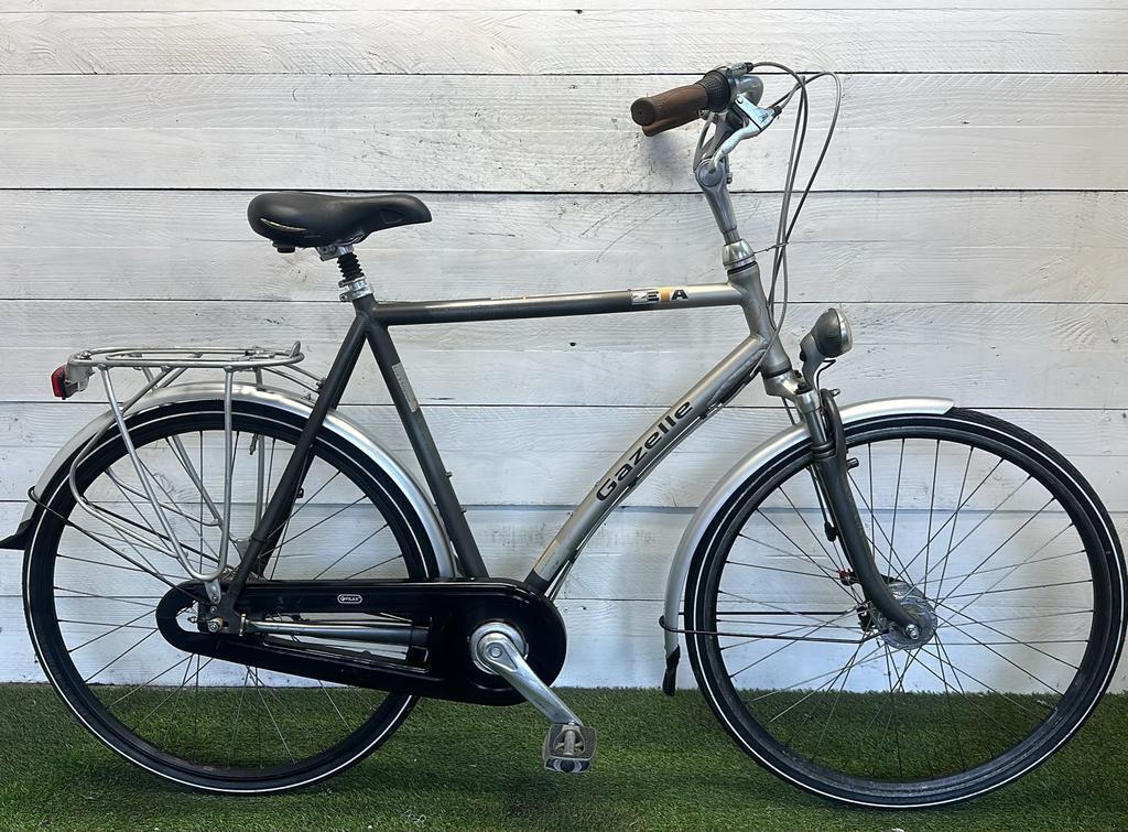 Gazelle city bike, grey/metal