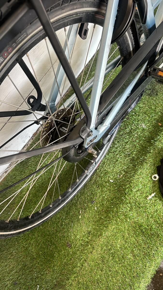 Amslod electric mom/dad bike city bike 561Wh, grey/metal (4)