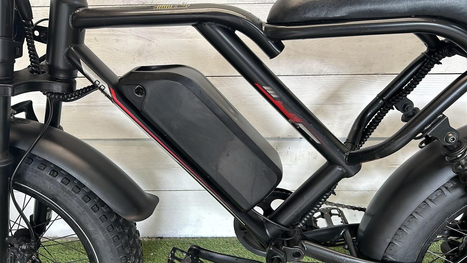 Electric city bike 748Wh, black (5)