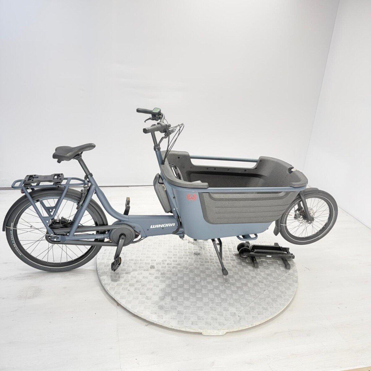 Winora F.U.B 2W | 659Km | 500wh | DEMO | Bakfiets 500Wh, blue