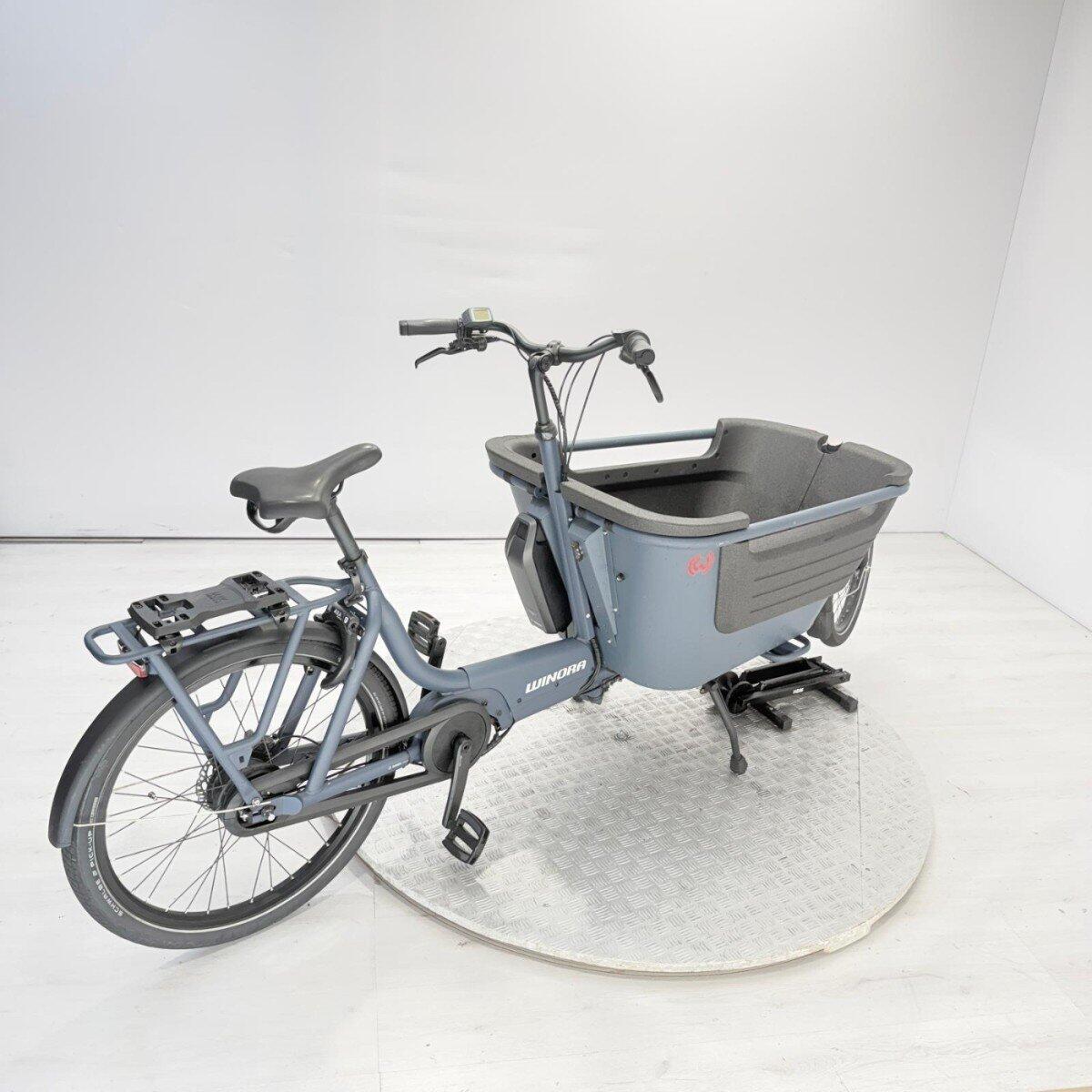 Winora F.U.B 2W | 659Km | 500wh | DEMO | Bakfiets 500Wh, blue (3)