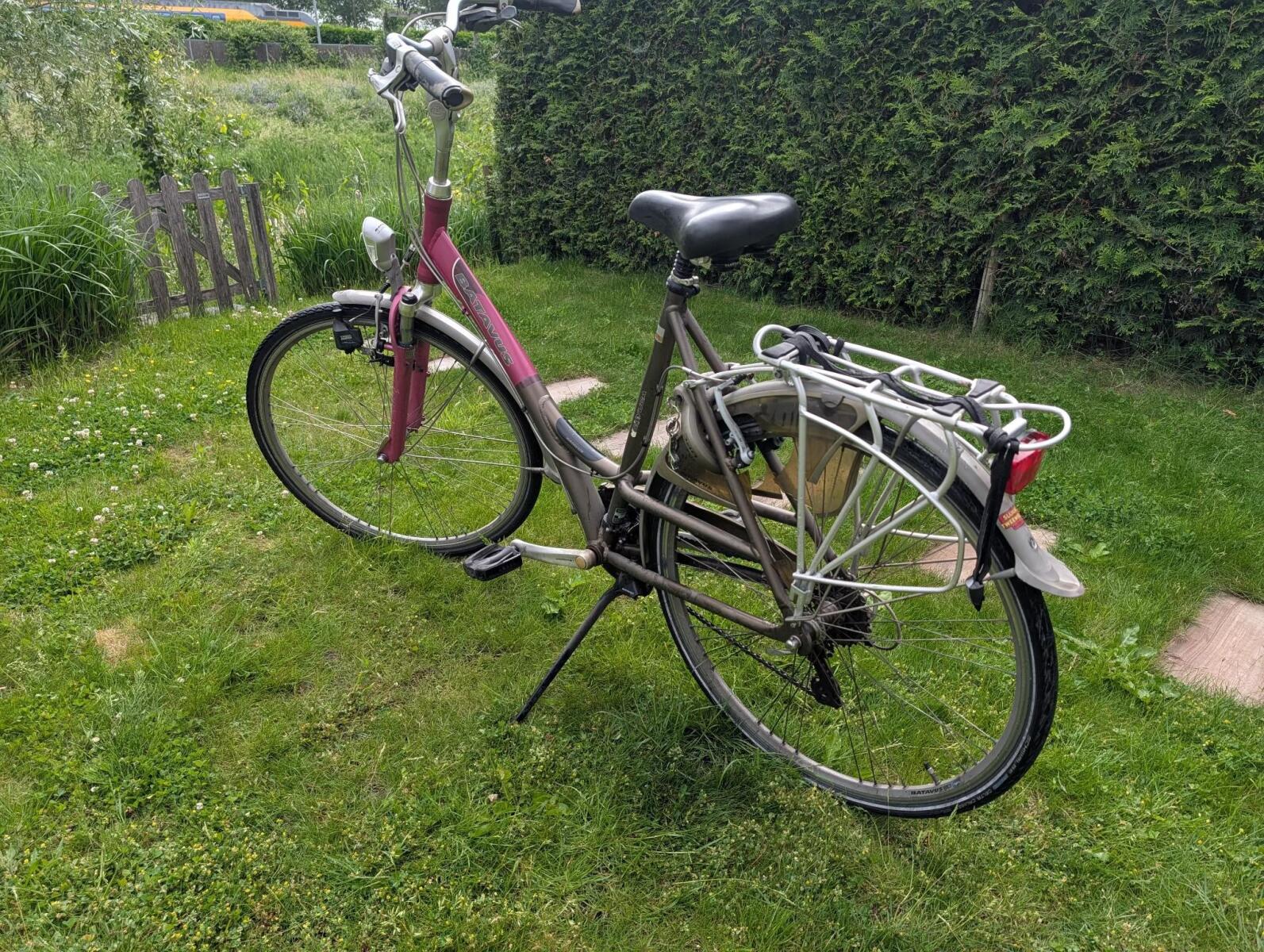 Batavus city bike, pink (3)