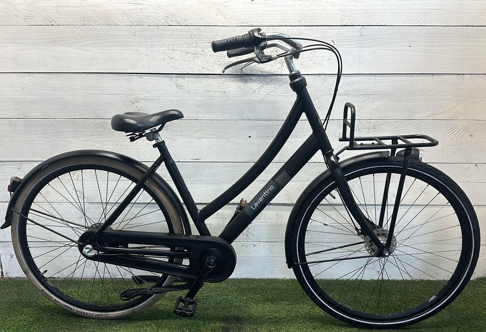 Laventino transport city bike, black