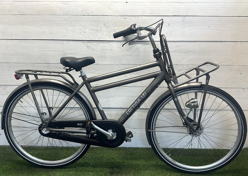 Cortina transport city bike, grey/metal