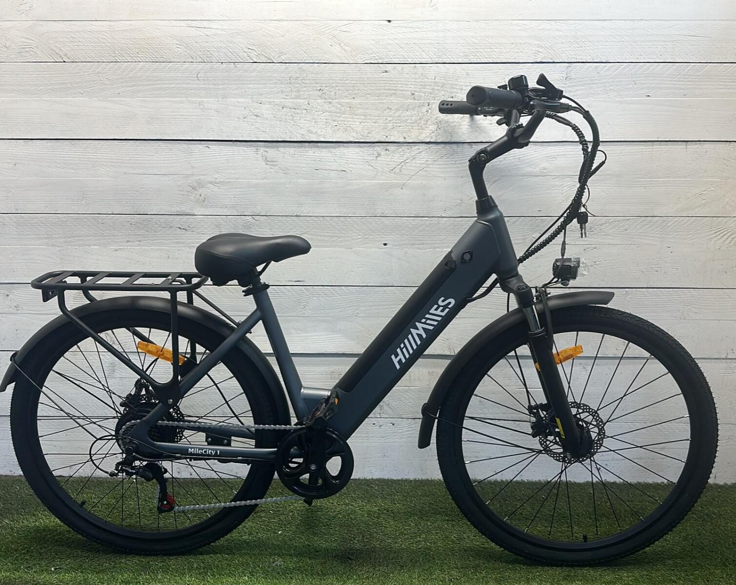 Electric city bike 468Wh, black
