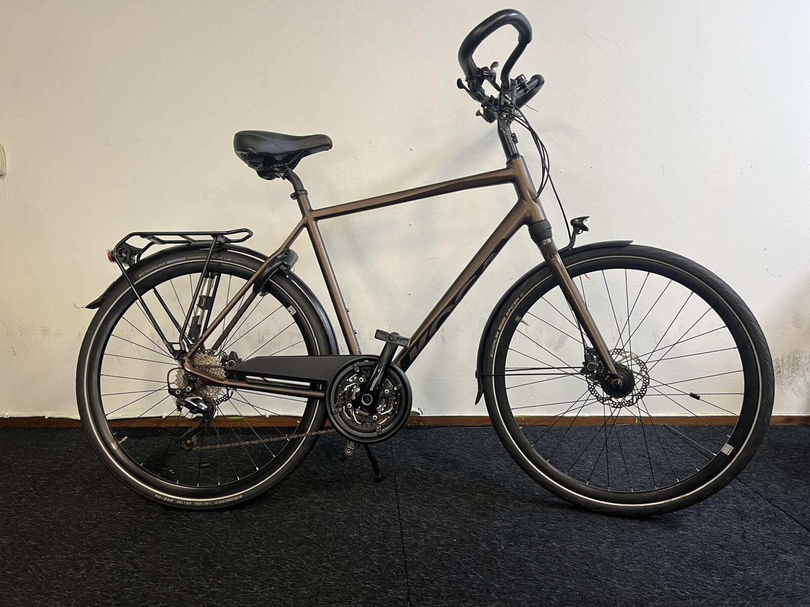 Brown Koga F3 series trekking bike
