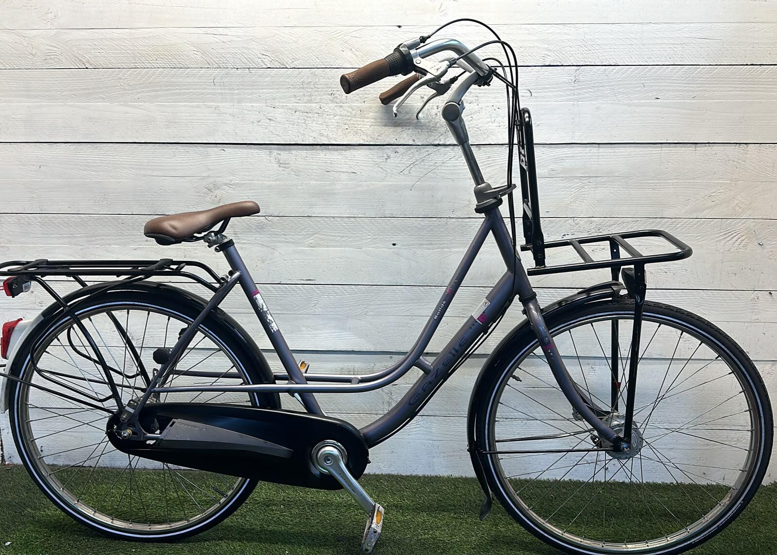 Gazelle transport city bike, grey/metal