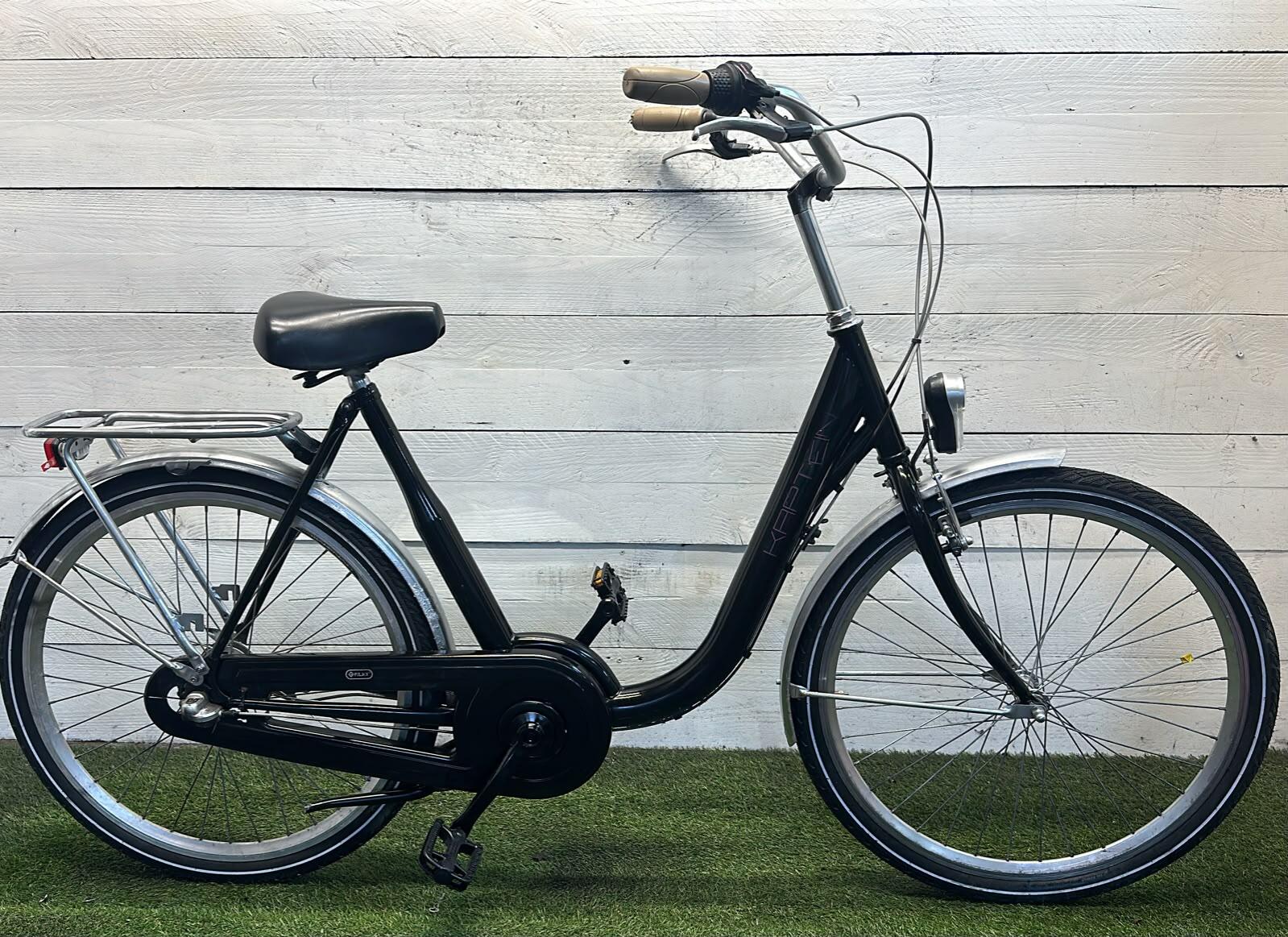 Kaptein mom/dad bike city bike, black