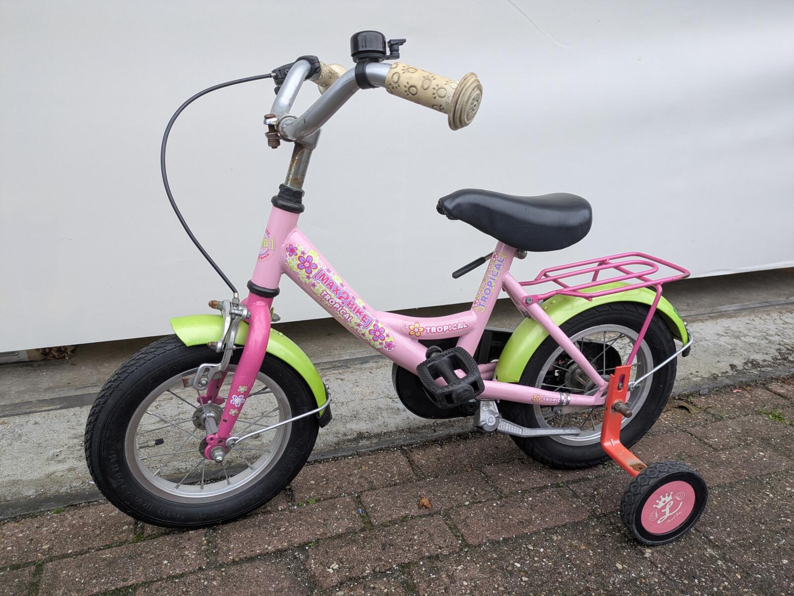 12,5 inch Max2Bike Tropical met zijwielen. (3)