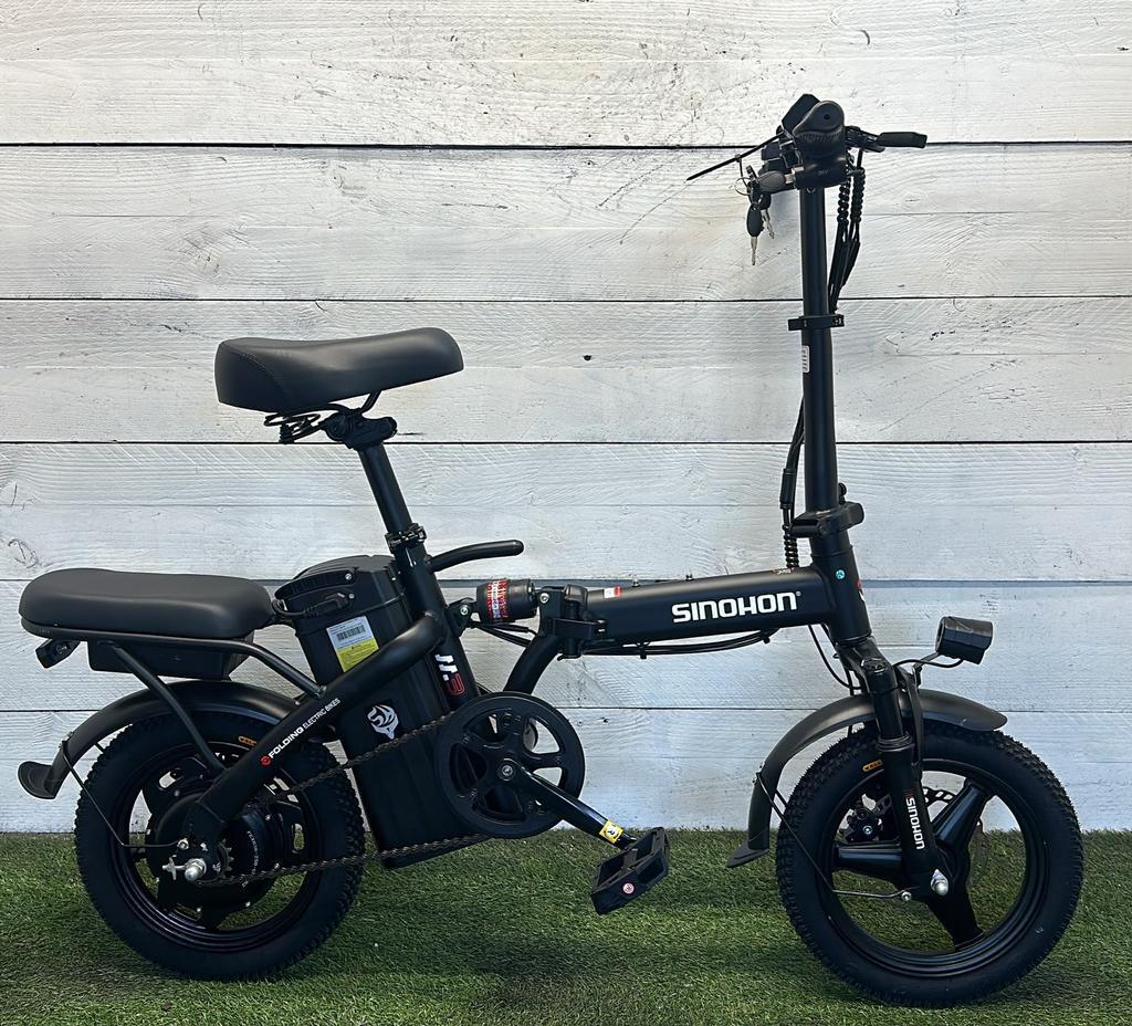 Electric city bike 374Wh, black