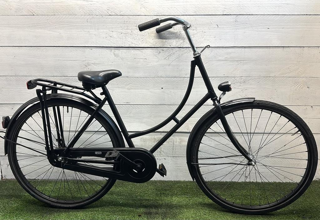 Classic dutch city bike, black