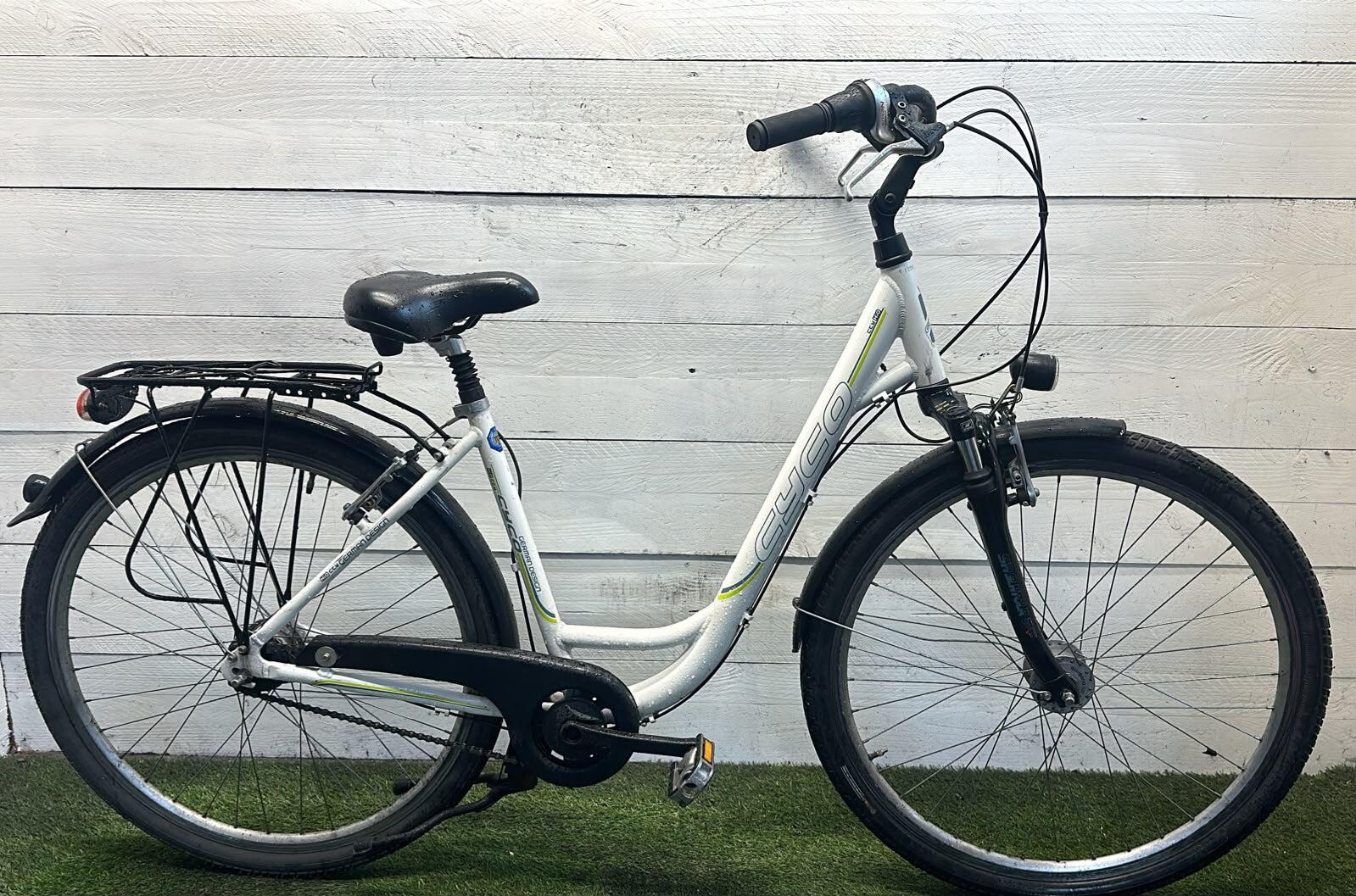 Mom/dad bike city bike, white