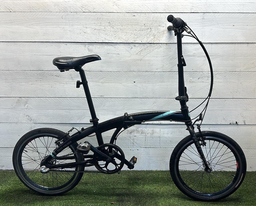 Folding city bike, black