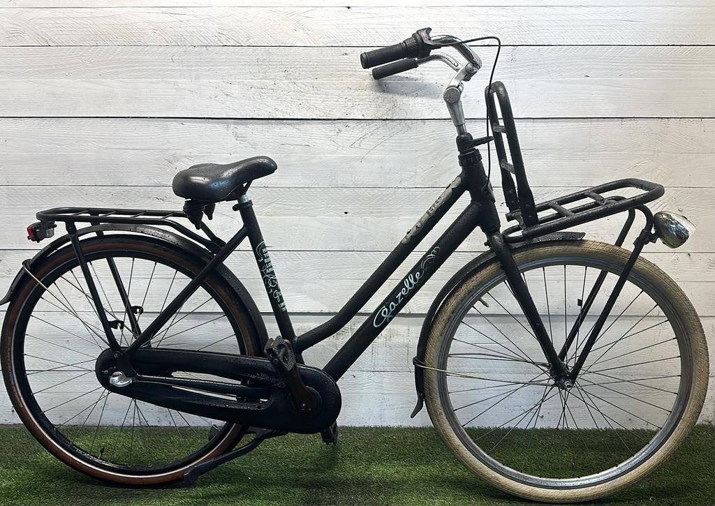 Gazelle transport city bike, black