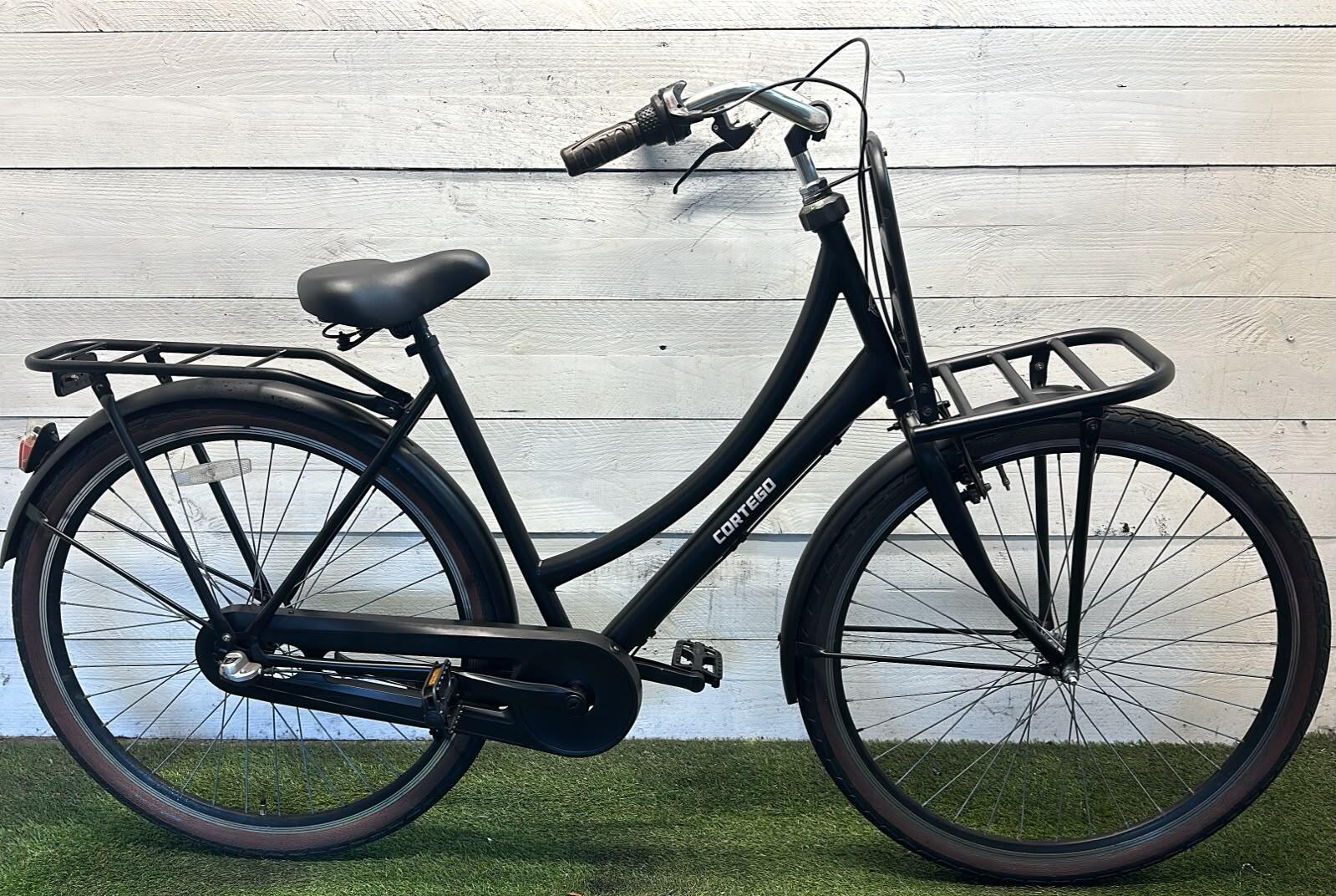 Transport city bike, black