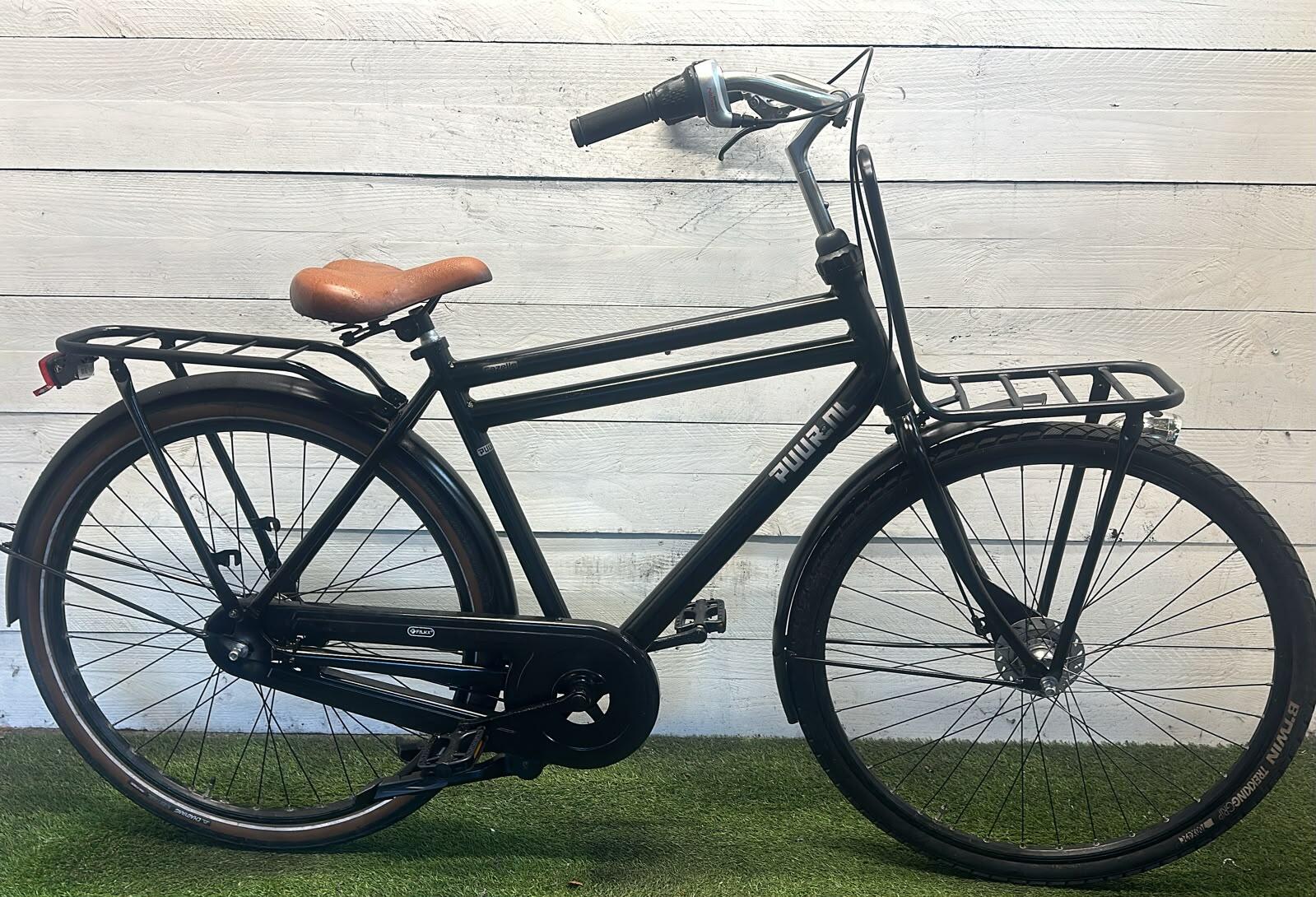 Gazelle transport city bike, black
