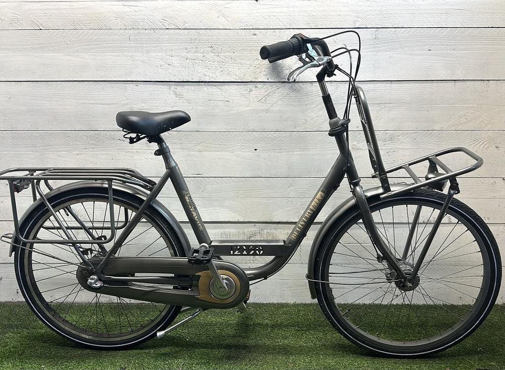 Batavus transport city bike, grey/metal