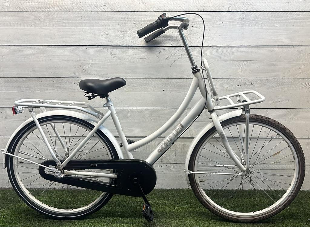 Cortina transport city bike, white