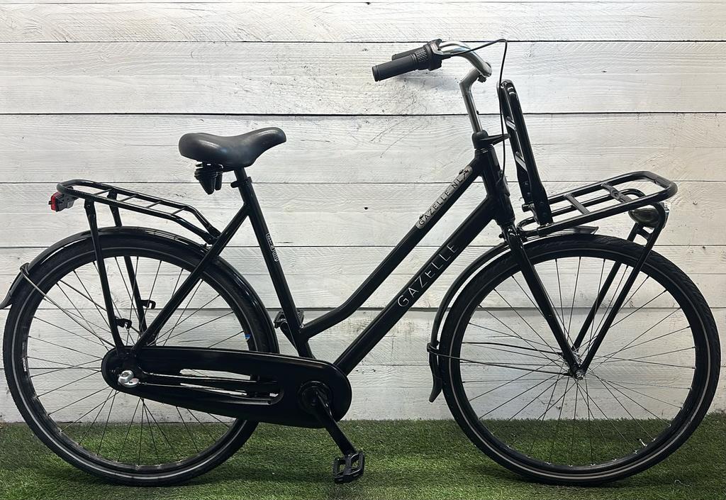 Gazelle transport city bike, black