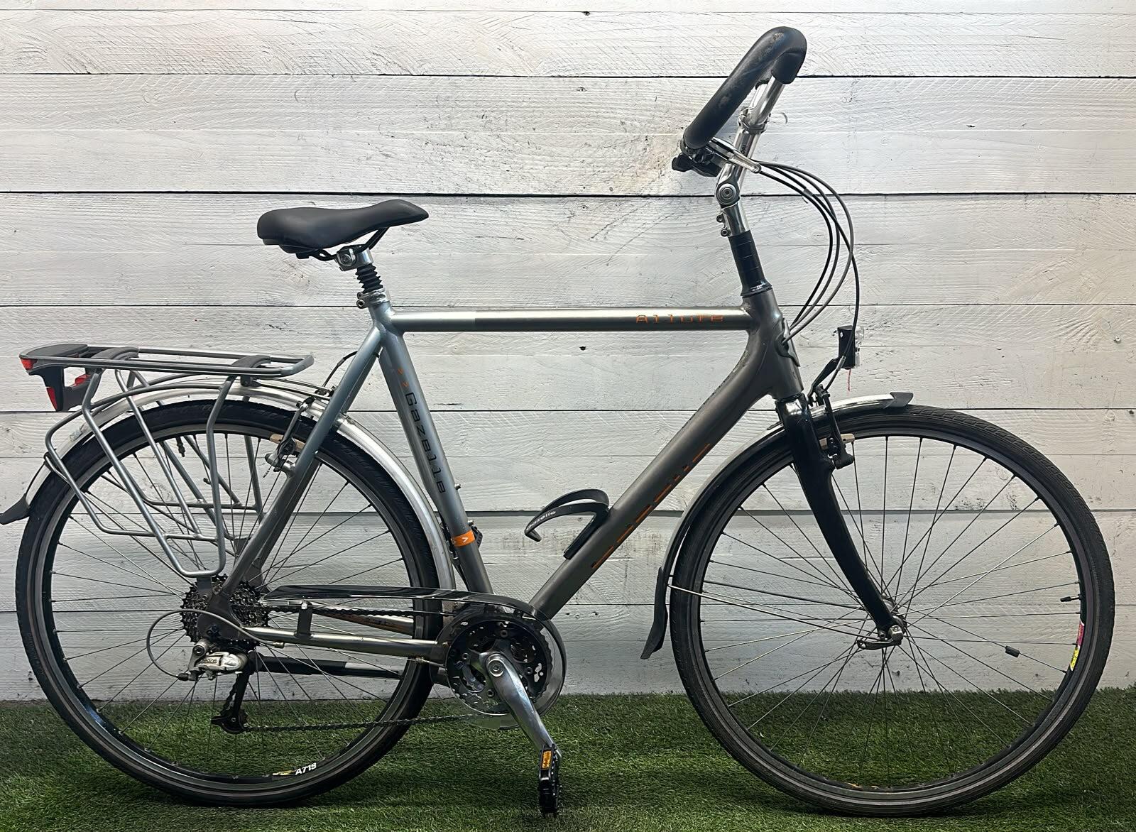 Allure city bike, grey/metal