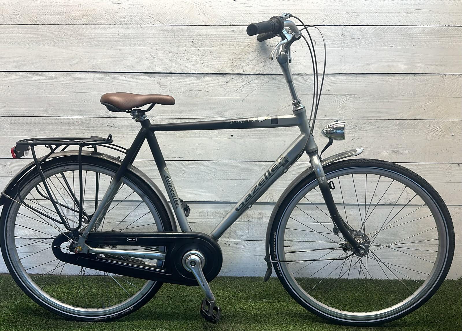 Gazelle city bike, grey/metal