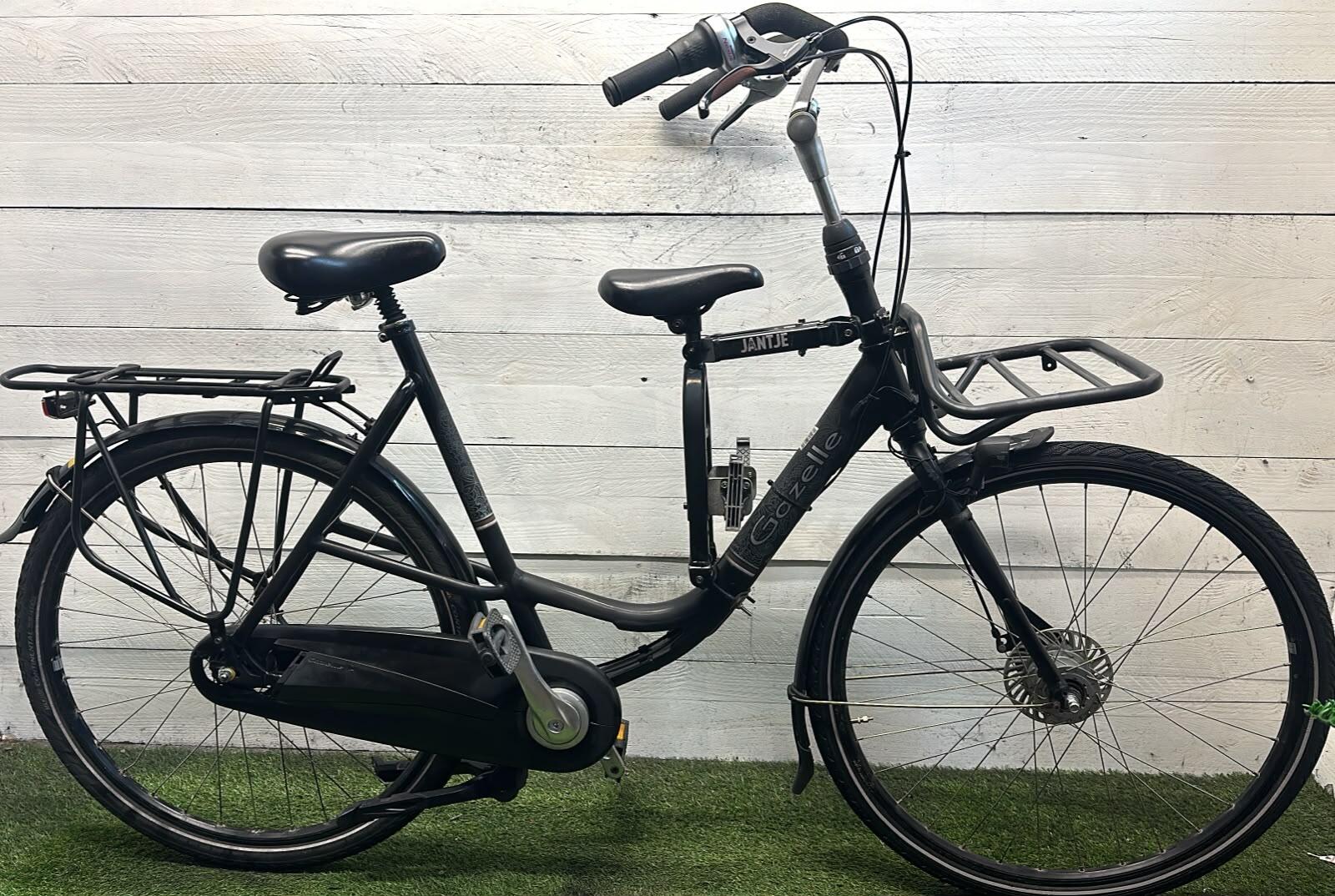 Gazelle transport city bike, black