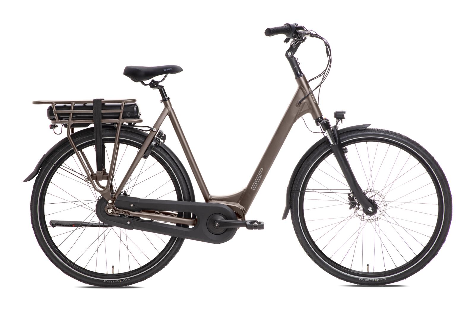 BSP electric city bike 343Wh, Enviolo CT, brown