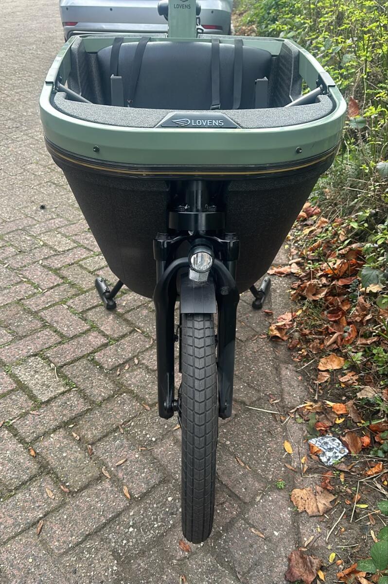 Bakfiets electric city bike 540Wh, green (3)