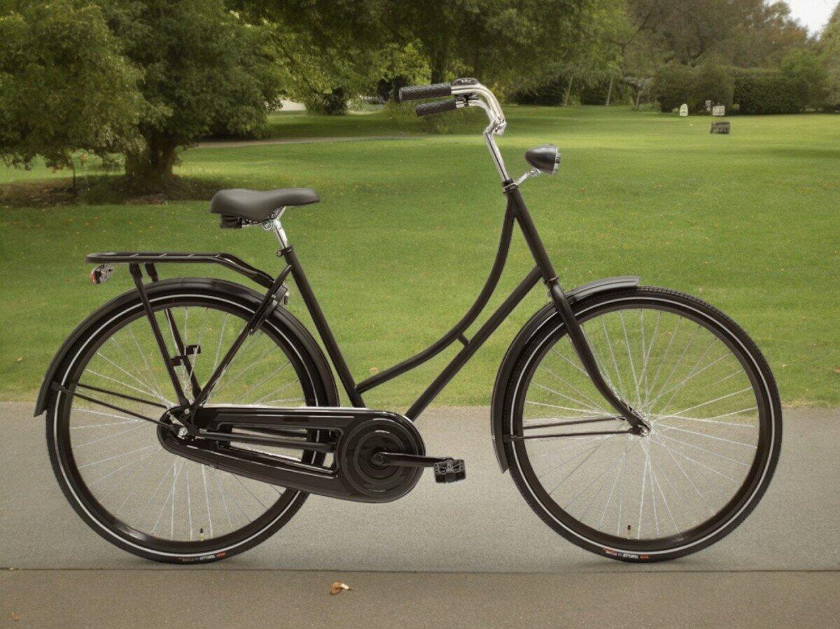 Avolon Deluxe Oma fiets D57CM Dames Mat Zwart 57cm Dames 2025