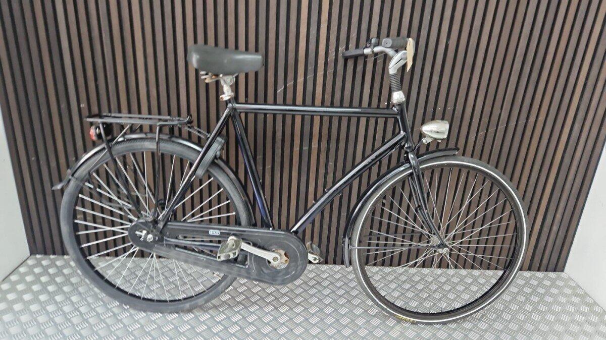 Merkloos stadfiets Heren Zwartmat 61cm - F.85648