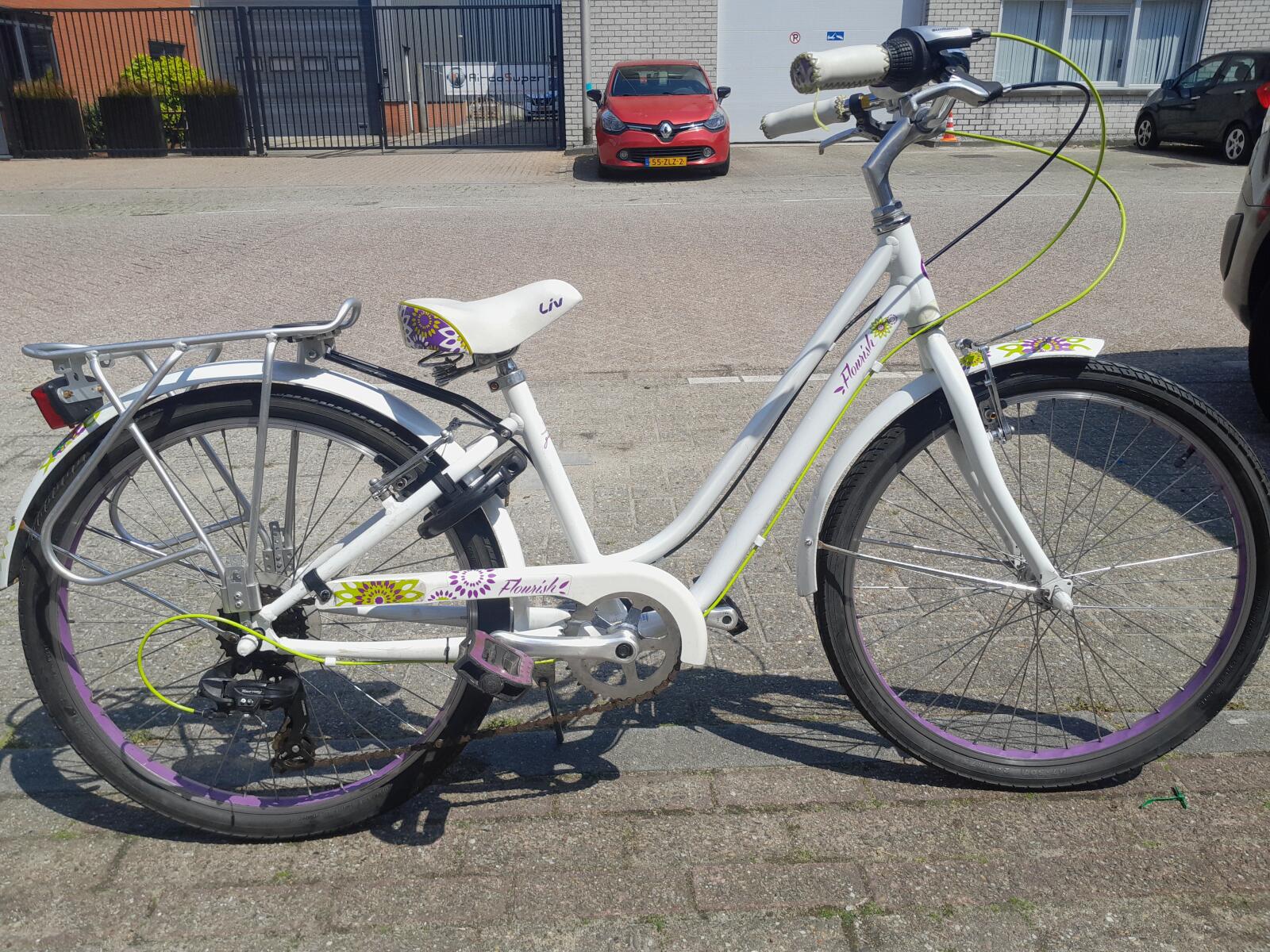 24 inch Giant Liv Flourisch met 7 versnellingen en handremmen.
